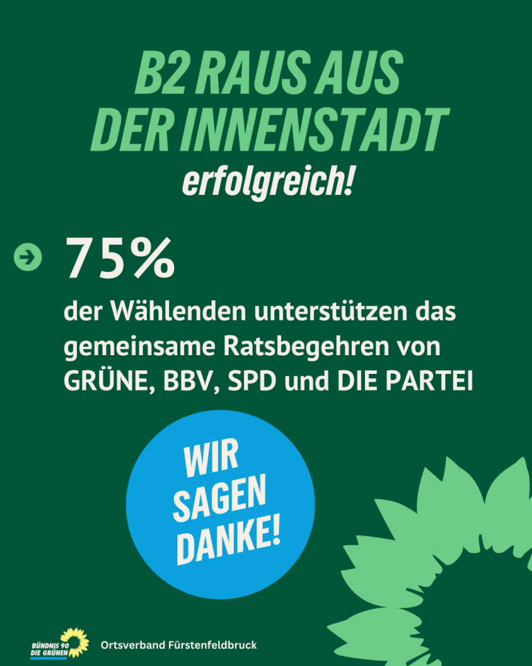 B2 RAUS AUS DER INNENSTADT erfolgreich